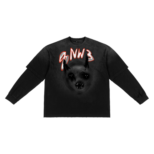 Sunfade Hand-Frayed Faux Two-Piece T-Shirt